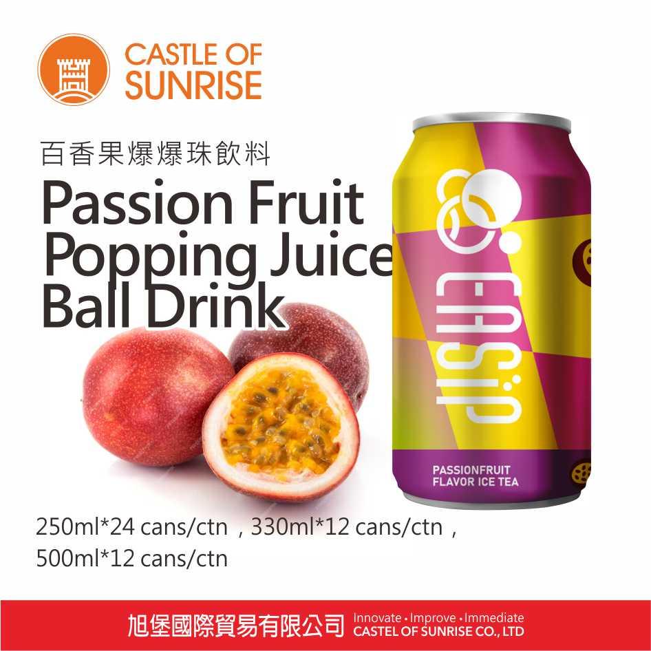 Passion Fruit Popping Juice Ball Drink