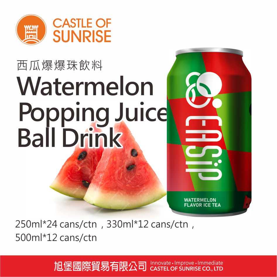 Watermelon Popping Juice Ball Drink